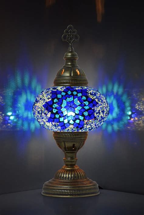 Mozaist Turkish Lamp Mosaic Table Lamp Antique Moroccan Decorative
