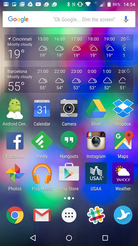 If no app is open, your home screen will appear. Home screen layouts and how to theme them | Android Central