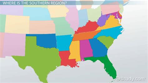 Maps Of Southern Region United States World Map