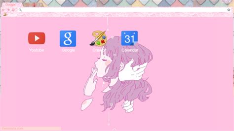 Aesthetic Anime Girl Theme Chrome Theme Themebeta