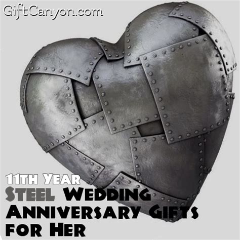 A wedding anniversary is the anniversary of the date a wedding took place. 11th Year: Steel Wedding Anniversary Gifts for Her | Steel ...