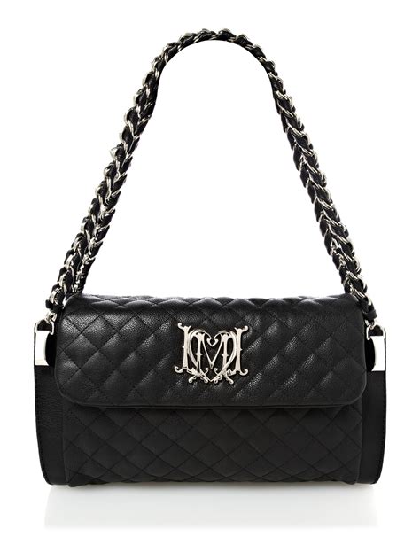 Love Moschino Modern Quilted Shoulder Bag In Black Lyst