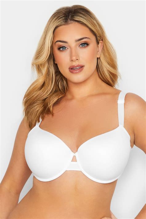 Yours Plus Size Curve White Padded T Shirt Bra Yours Clothing