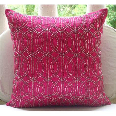 Wide Variants Of Pink Accent Pillows For Indoor Or Outdoor
