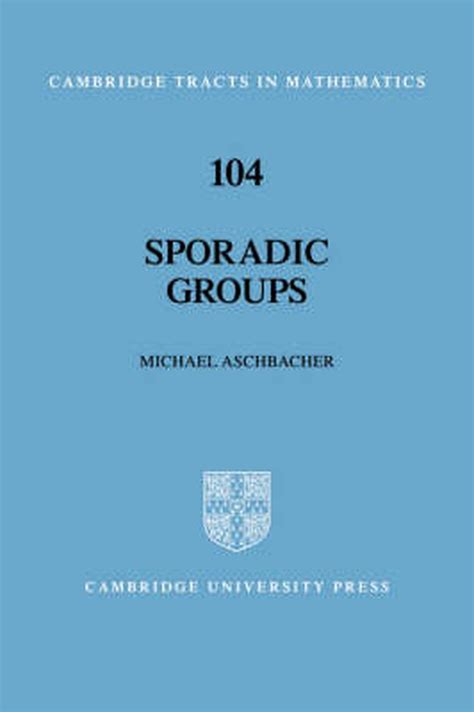 Sporadic Groups By Michael Aschbacher English Hardcover Book Free