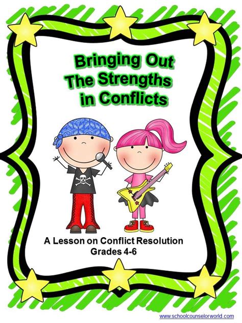 Guidance Lesson On Conflict Resolutionteach Students To Bring Out The