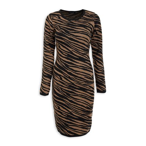 Zebra Print Bodycon Dress 3058644 Essence