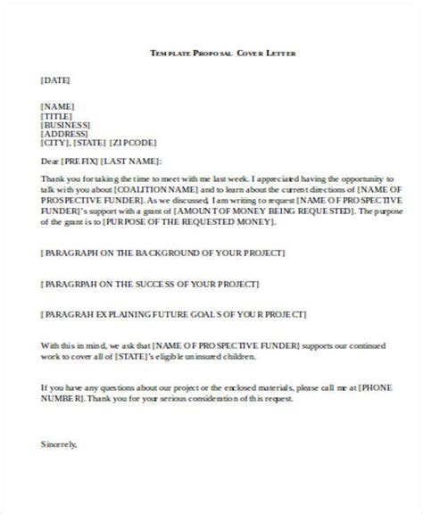 business proposal letter  word