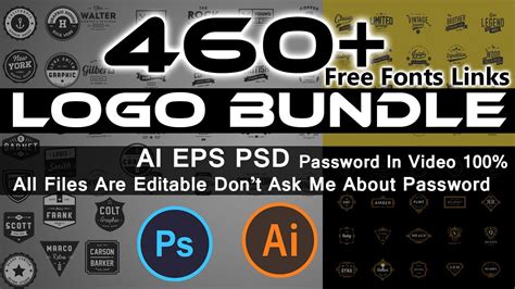 460 Professional Editable Logo Templates Download In Psd Ai Eps Files
