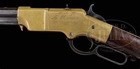 Civil War Era Henry Model 1860 Lever Action Rifle Inscribed To Civil