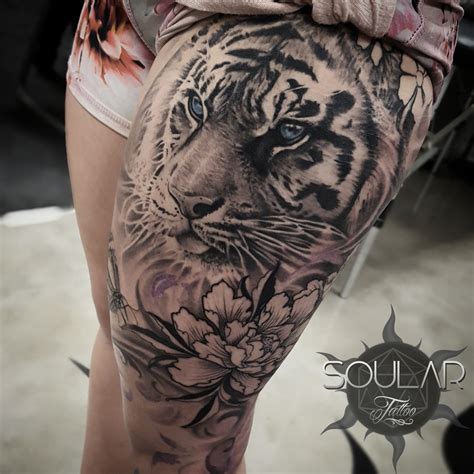 Girls Tiger Tattoo By Matt Parkin Art Soular Tattoo Christchurch