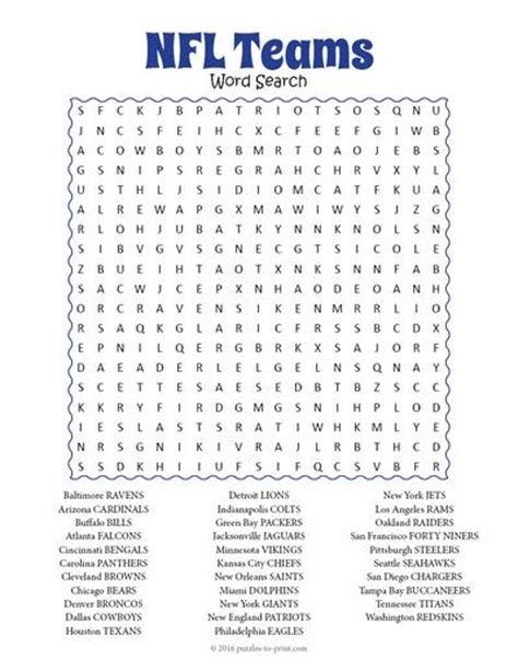 8 Football Crossword Puzzles Kitty Baby Love