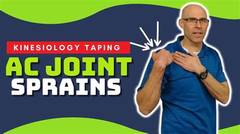 Ac Joint Sprain Treatment And Kinesiology Tape In Under 5 Minutes Youtube