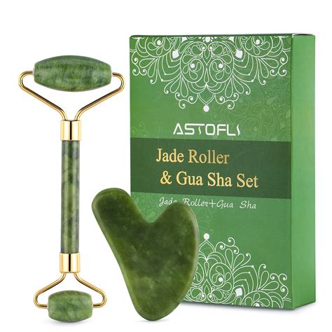 Buy Astofli Gua Sha Stone And Face Roller Christmas Ts For Women Jade Roller And Gua Sha Set