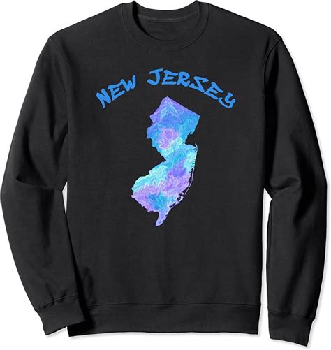 Amazon Com New Jersey State Sweatshirt Clothing Shoes Jewelry