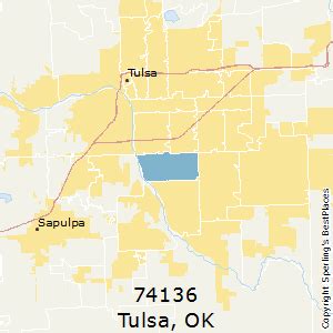 Click a zip code to see the map. Best Places to Live in Tulsa (zip 74136), Oklahoma
