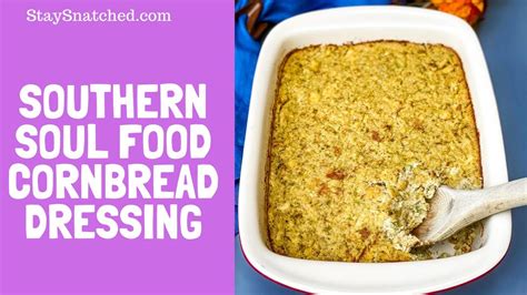 The risk of developing it becomes higher as the person age. Southern Style Soul Food Cornbread Dressing Recipe with ...