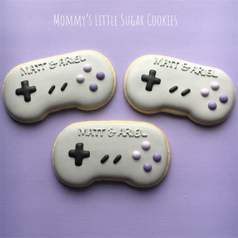 Sugar cookies Decorated cookies Cookies Custom cookies Cookie ideas Wedding cookies Nintendo ...