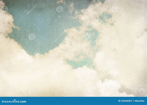 Vintage Cloudy Background Stock Image Image Of Cloudscape 25048587