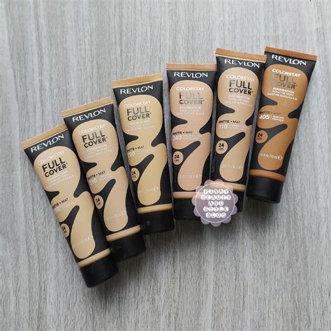 Review Revlon Colorstay Full Cover Foundation Shades Swatches Great
