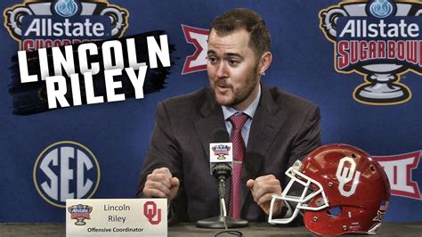 Oklahoma Oc Lincoln Riley Previews Matchup With Auburn Before Allstate