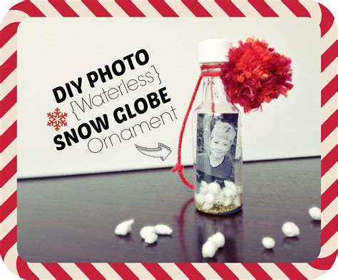 Diy Photo Waterless Snow Globe Ornament