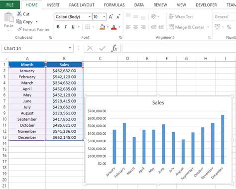 Excel VBA Solutions How To Create A Column Chart Automatically Using VBA