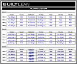 Bodybuilding Training Schedule Pdf