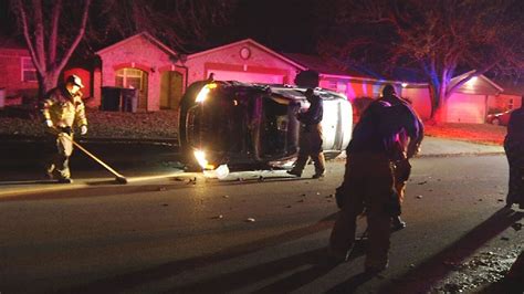 Man Hospitalized After Rollover Crash In Tulsa Neighborhood
