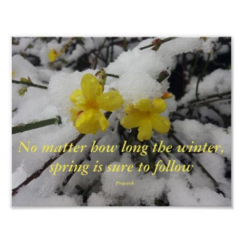 Poster Quote And Saying Spring Winter Zazzle Jasmine Flower Quote