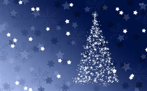 Blue Christmas Tree Wallpaper Wallpapersafari