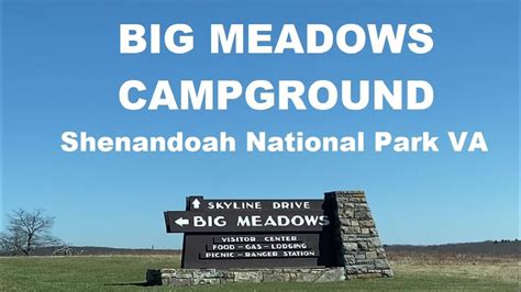 Big Meadows Campground Tour Shenandoah National Park Youtube