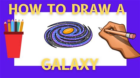 How To Draw A Galaxy Step By Step Youtube