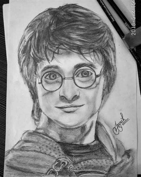 Harry Potter Daniel Radcliffe Pencil Drawing By Artist Jayesh Sharma