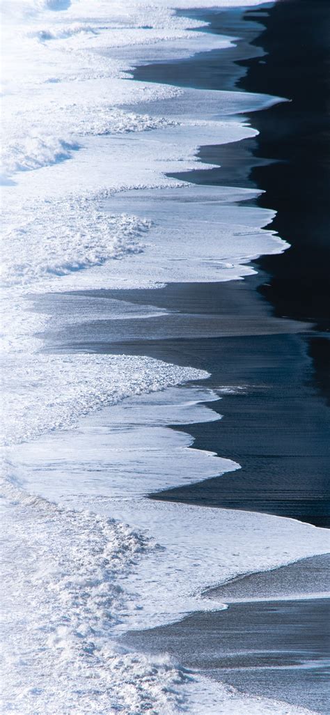 Ocean Waves Crashing On Shore During Daytime Iphone X Wallpapers Free