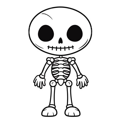 Cute Skeleton Coloring Pages Halloween Coloring Pages Outline Sketch Drawing Vector Skeleton