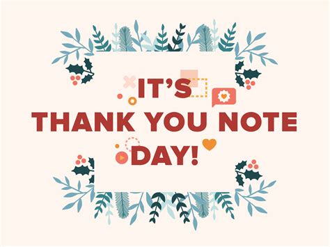 Thank You Note Day Email Header By Danielle Vogl For Animoto On Dribbble