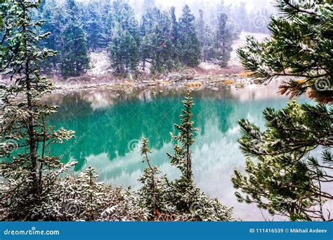 Beautiful Turquoise Lake In The Mountains Stock Image Image Of