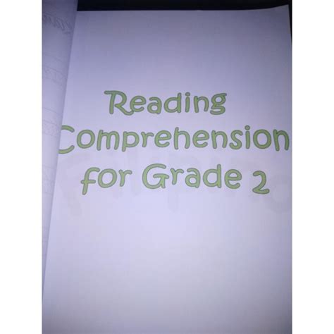 Reading Comprehension For Grade 2 Shopee Philippines