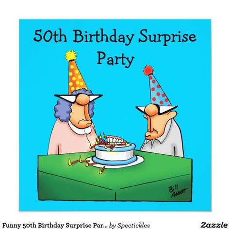Funny 50th Birthday Surprise Party Invitations 50th