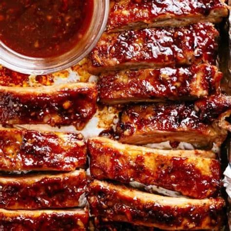 Sticky Oven Barbecue Ribs Cafe Delites Baked Ribs Oven Baked Ribs