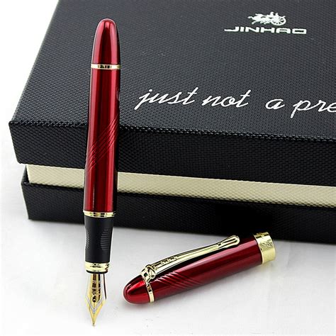 High Quality Spiral Red Iraurita Fountain Pen Luxury Jinhao 450 Full