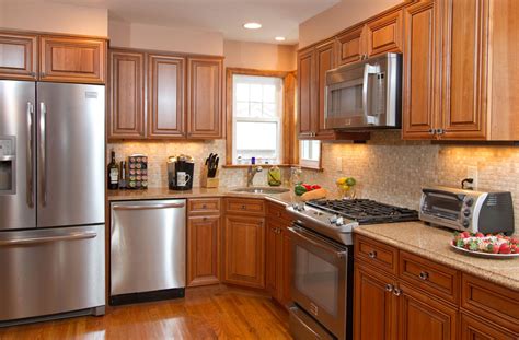 Whether you're decking out a traditional kitchen or designing a sleek contemporary. Kitchen Decoration Kitchens With Brown Cabinets Blue Walls ...