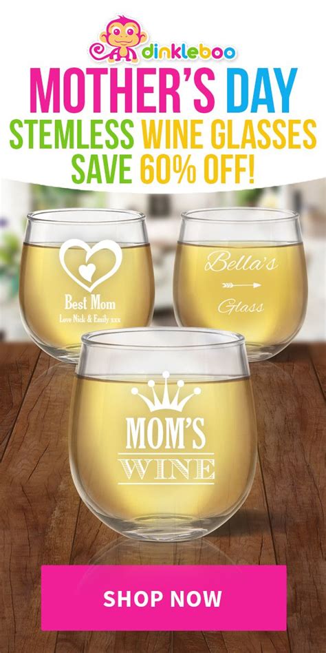 Custom Stemless Wine Glasses Are The Perfect T For Mom This Mothers