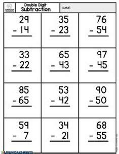Free 1st grade addition and subtraction math worksheet. 2 Digit Subtraction Without Regrouping... by Learning Desk | Teachers Pay Teachers | Kids math ...
