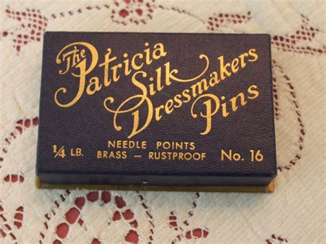 Vintage Patricia Silk Dressmakers Pins By Nx211 On Etsy Pins And Needles