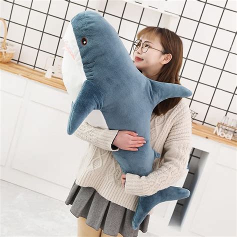Cute Big Shark Plush My Heart Teddy