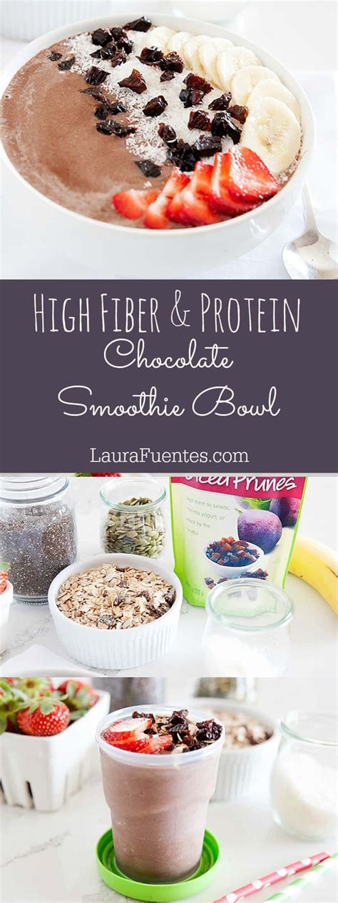Fiber has a lot of health benefits besides just helping with constipation: This High Protein Chocolate Smoothie Bowl Recipe is like ...