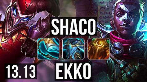 Shaco Vs Ekko Jng Penta M Mastery Games