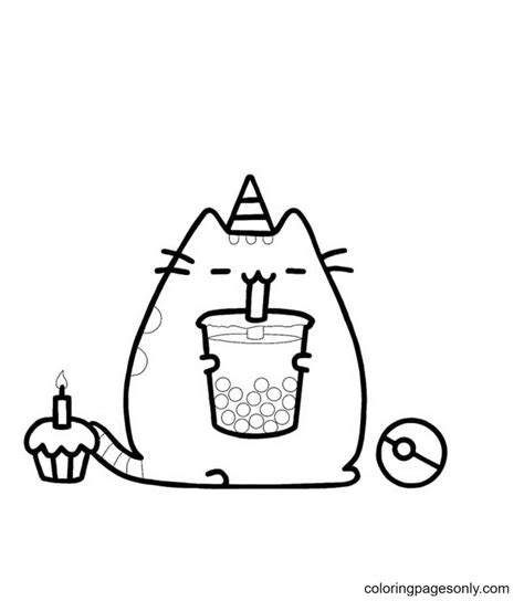 Cinnamoroll Pusheen Printable Coloring Pages Pusheen Coloring Pages